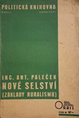 kniha Nové selství (základy ruralismu), Orbis 1933