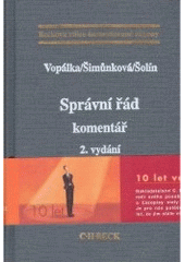 kniha Správní řád komentář, C. H. Beck 2003