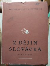 kniha Z dějin Slovácka, Kraj. museum 1958