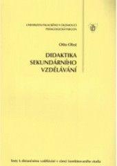 kniha Didaktika sekundárního vzdělávání, Univerzita Palackého v Olomouci 2006