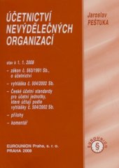 kniha Účetnictví nevýdělečných organizací stav k 1.1.2008, Eurounion 2008