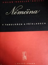 kniha Němčina v tabulkách a příkladech, L. Mazáč 1941