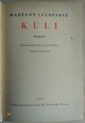 kniha Kuli román, Jos. R. Vilímek 1937