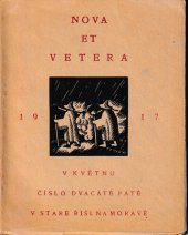 kniha Nova et vetera 1917 25., Hedvika Vašicová 1917