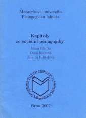 kniha Kapitoly ze sociální pedagogiky, Masarykova univerzita 2004