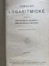 kniha Tabulky logaritmické, Jednota československých matematiků a fysiků 1946