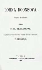 kniha Lorna Dooneova romance z Exmooru, J. Otto 1899