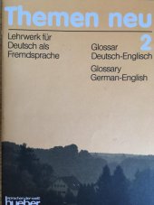 kniha Themen neu 2 Glossar Deutsch-Englisch, Hueber 1994