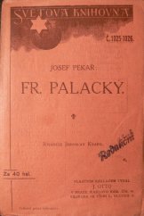 kniha Fr. Palacký, J. Otto 1912