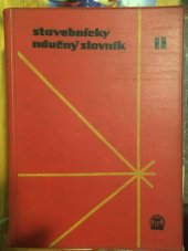 kniha Stavebnícky náučný slovník II. stroje, náradie a zariadenia, Slovenské vydavateľstvo technickej literatúry 1962