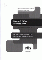 kniha Microsoft Office OneNote 2007 učební text pro předmět U072, Tribun EU 2009