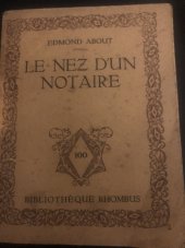 kniha Le Nez Dun Notaire, Bibliotheque 21 1922