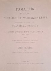 kniha Památník na oslavu padesátiletého panovnického jubilea Jeho Veličenstva císaře a krále Františka Josefa I. Vědy exaktní - vědecký a umělecký rozvoj v národě českém 1848-1898., Česká akademie císaře Františka Josefa pro vědy, slovesnost a umění 1898