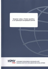 kniha Neúplné rodiny v České republice a ve vybraných evropských zemích, VÚPSV 2009