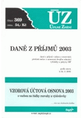 kniha Daně z příjmů 2003 daně z příjmů, zákon o rezervách, přehled smluv o zamezení dvojího zdanění, vyhlášky a pokyny MF : [k] 27.1.2003, Sagit 2003