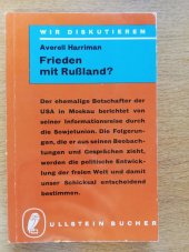 kniha Frieden mit Rußland?, Ullstein Taschenbücher-Verlag  1960