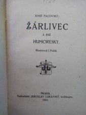 kniha Žárlivec a jiné humoresky, Jar. Lukavský 1923