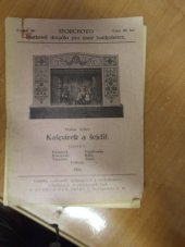 kniha Kašpárek a šejdíř Veselá aktovka se smutným koncem pro šejdíře, A. Storch a syn 1934