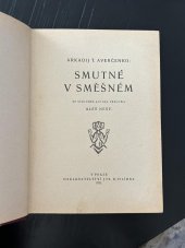 kniha Smutné v směšném, Jos. R. Vilímek 1923