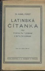 kniha Latinská čítanka pro IV. třídu gymnasií a reálných gymnasií, I.L. Kober 1934