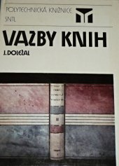 kniha Vazby knih, SNTL 1987