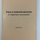 kniha Pojmy a osobnosti ekonomie ve vzájemných souvislostech, Masarykova univerzita 2000