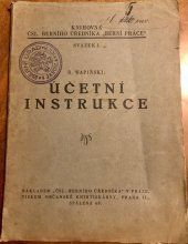 kniha Účetní instrukce Knihovna Čsl. Berního úředníka , Čsl. Berního uředníka 1927