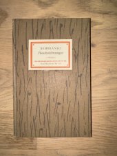 kniha Rebrandt Handzeichnungen, Im insel - verlag 1958