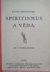 kniha Spiritismus a věda, Josef Springer 1928