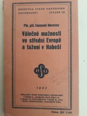 kniha Válečné možnosti ve střední Evropě a tažení v Habeši, Svaz národního osvobození 1935