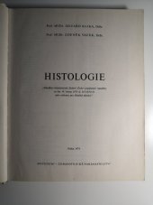 kniha Histologie a histologická technika Učeb. text pro zdravot. školy - obor zdravot. laborantů, Avicenum 1972