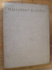 kniha Maliarsky rukopis, Slovenské vydavateľstvo krásnej literatúry 1956