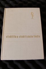 kniha Stabilita a stabilizácia liečiv, Osveta 1971