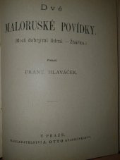 kniha Dvě maloruské povídky, J. Otto 1896