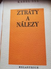 kniha Ztráty a nálezy z intimní lyriky (1985), Melantrich 1989