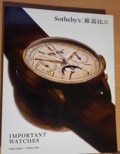 kniha Katalog Sotheby´s Hong Kong, Sothebys 2019