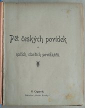 kniha Pět českých povídek od našich starších povídkářů, Slezská Kronika 1896