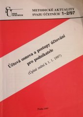 kniha Účtová osnova a postupy účtování pro podnikatele (úplné znění k 1.1.1997), Bilance 1997