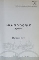 kniha Sociální pedagogika sylabus, Institut mezioborových studií Brno 2004