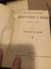 kniha Povstání v Indii. Díl 1, - Tyranova země, Alois Hynek 1910