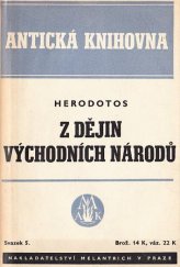 kniha Z dějin východních národů, Melantrich 1941