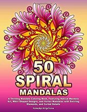 kniha 50 spiral mandalas, s.n. 2019