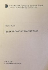 kniha Elektronický marketing, Univerzita Tomáše Bati 2003