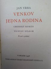 kniha Venkov jedna rodina 1, Česká grafická Unie 1948