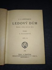 kniha Ledový dům , Šolc a Šimáček 1925