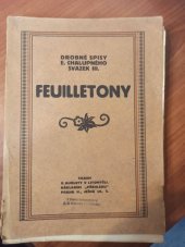 kniha Feuilletony, Přehled 1913