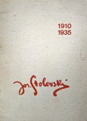 kniha Jos. Štolovský 1910-1935, s.l. 1935