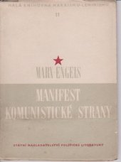 kniha Manifest Komunistické strany, SNPL 1953