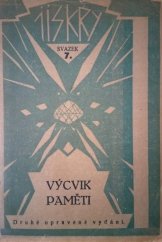 kniha Výcvik paměti, Vydavatelství Jisker 1919