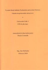 kniha Mikrovlnná a laser diodová spektroskopie ve výbojovém a plamenném plazmatu [autoreferát k disertační práci = thesis cotutelle], Vysoká škola báňská - Technická univerzita Ostrava 2010